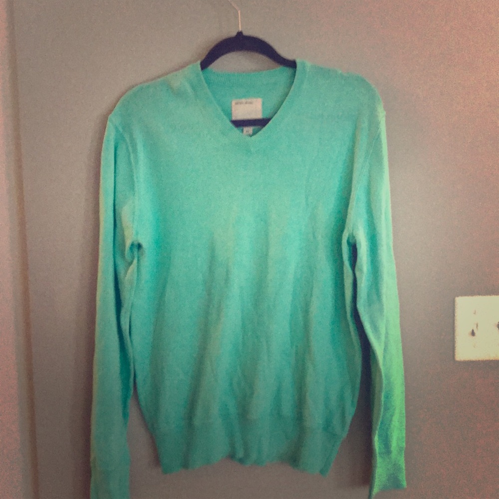 life/after/denim Turquoise V-Neck Sweater